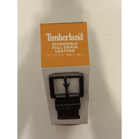 Timberland Reversible Leather Belt Full Grain Cut to Fit 32" to 44" Brown/Black - Picture 6 of 7